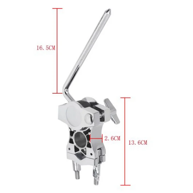 UJVS-Drum Clamp Metal Drum Stand Extension Clip Rod Connecting Bracket Clip Percussion Drum Accessories Instruments