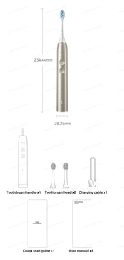 XIAOMI MIJIA Multi-Directional Oscillation Electric Toothbrush,IPX8,Smart 5 Modes, 30day Battery Life, App Control & Travel Lock