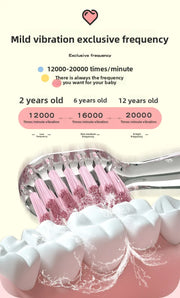 Smart electric toothbrush Sonic electric children's toothbrush 2-12 years old baby DuPont soft hair charging model