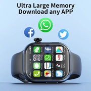 8GB+128GB S10 Cellular Version Smartwatch 4G Android 10.0 180° Rotating Camera 256GB Storage GPS WIFI Global Version Smart Watch