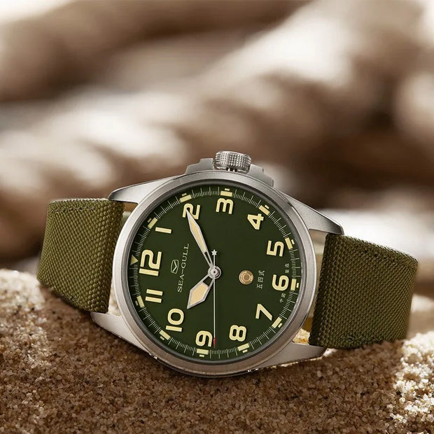 Seagull часы мужс Men's Wristwatch Sports Automatic Mechanical Watch 100m Waterproof  Army Watch Official Original 811.93.6106