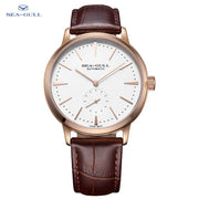 2025 Seagull Business Watch Men's Mechanical Wristwatches 50m Waterproof Leather Valentine Male Watches relogio masculino 6075