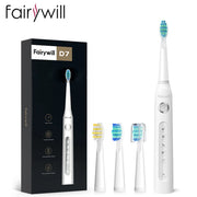 Fairywill Electric Sonic Toothbrush FW-507 USB Charge Rechargeable Adult Waterproof Electronic Tooth Brushes Replacement Heads s