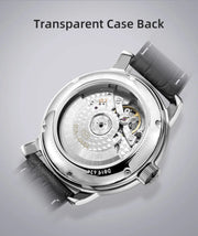 2025 New Seagull Men's Watch Automatic Mechanical Wristwatch Multi-Function Hollow Flywheel Business Simple Watch D819.622