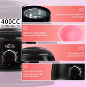Hot Wax Machine Kit For Hair Removal Wax Warmer Wax Melt Heater and Beans Kit Depilatory Epilator Wax Melting Machine Paraffin