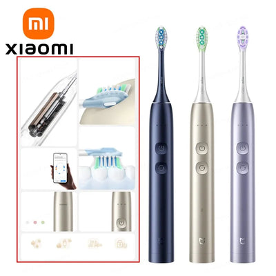 XIAOMI MIJIA Multi-Directional Oscillation Electric Toothbrush,IPX8,Smart 5 Modes, 30day Battery Life, App Control & Travel Lock