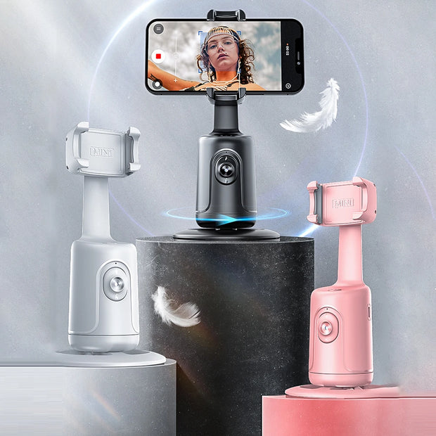 Intelligent Handheld Stabilizer Follow-up 360 Rotation Phone Gimbal Stabilizer Selfie Stick Tripod for Tiktok Live Photography