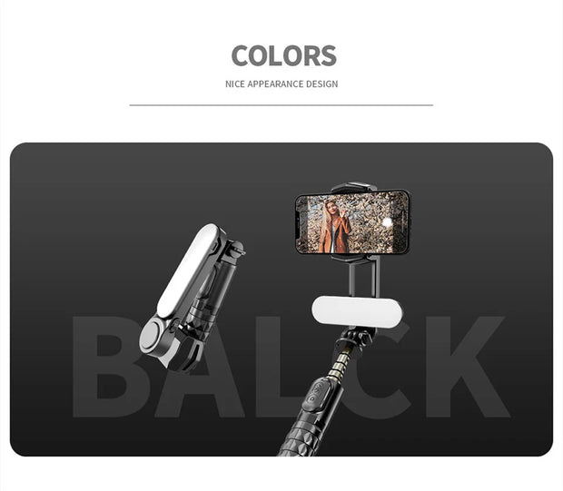 2025 new Q09 Wireless Bluetooth Selfie Stick stand Tripod Handheld Gimbal Stabilizer Monopod Shutter for IOS Android Universal