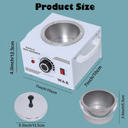 Single Pot Paraffin Heater Professional Electric Wax Heater Hair Removal Dual Parrafin Adjustable Temperature SPA Hair Removal