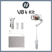 FeiyuTech VB4 Kit Smartphone Stabilizer Face Tracking Fill light 3-Axis Phone Gimbal Built-in Selfie Stick Portable iPhone16