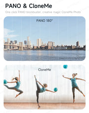AXNEN Q19 AI Desktop Gimbal Stabilizer 360 Rotation Auto Face Tracking Mobile Phone Handheld Anti-shake Selfie with Fill Light