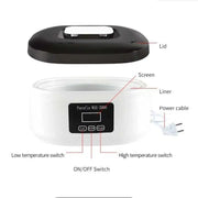 200W Wax Heater Hands Feet Bath Body Hair Removal Digital Timing Melting Wax Bean Therapy Machine Men Women Spa Smooth Skin Care