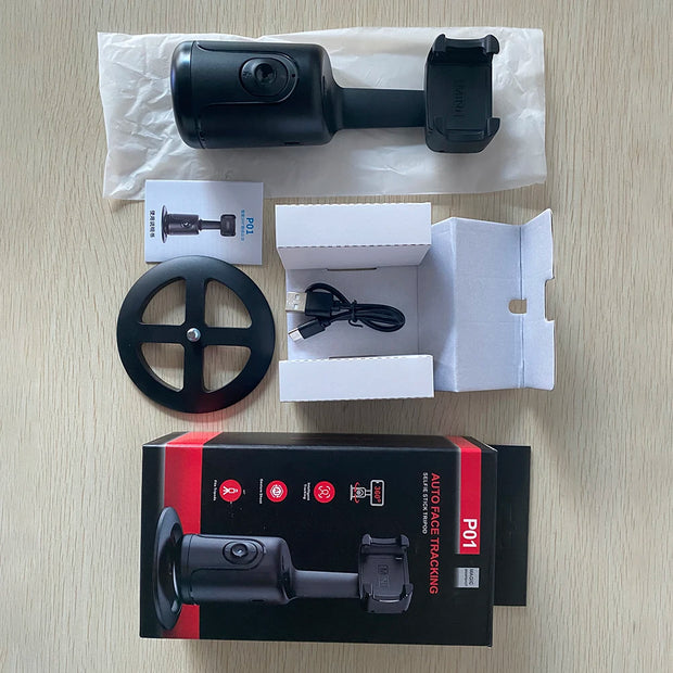 Intelligent Handheld Stabilizer Follow-up 360 Rotation Phone Gimbal Stabilizer Selfie Stick Tripod for Tiktok Live Photography