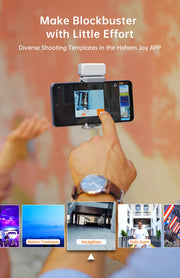 Hohem iSteady XE Kit Smartphone Gimbal 3-Axis Handheld Stabilizer Phone Selfie Stick Tripod with Magnetic Fill Light Video Shoot