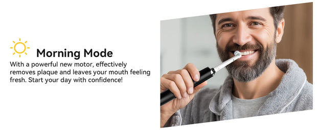Seago Rotating Electric Toothbrush for Adults with 8 Toothbrush Heads and Travel Box Smart Display 5 Modes Waterproof SG-2607
