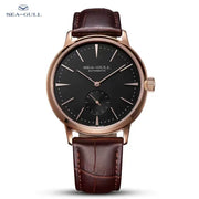 2025 Seagull Business Watch Men's Mechanical Wristwatches 50m Waterproof Leather Valentine Male Watches relogio masculino 6075