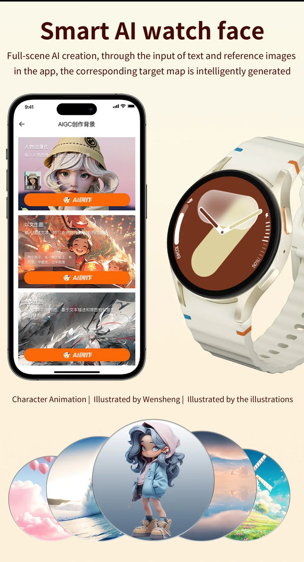2025 Smart Watch 1.3" Sports Smartwatch Men Women Gift for Honor Magic6 Ultimate Tecno Pova 4 Pro Realme GT5  Oppo Find X7 PHZ11