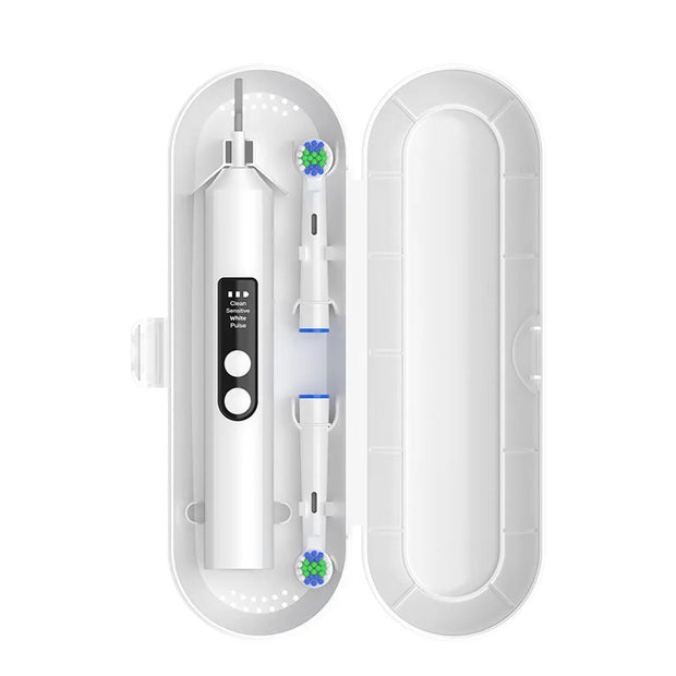 Round head electric toothbrush rotating visual electric toothbrush display automatic rechargeable adult couple men and women gif