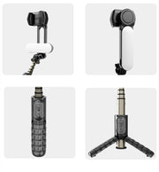 2025 new Q09 Wireless Bluetooth Selfie Stick stand Tripod Handheld Gimbal Stabilizer Monopod Shutter for IOS Android Universal