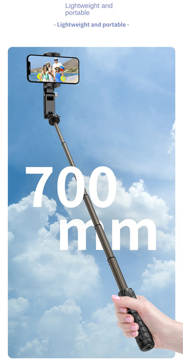2025 NEW Ai Gimbal Stabilizer Desktop Following Shooting Mode Selfie Stick Monopod With Bluetooth Shutter For Smartphone Live
