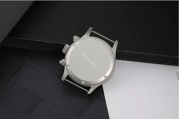MILITADO Chronograph 39mm Watch BGW-9 Luminous Retro Military 100m Waterproof VK61 Quartz Movement Steel Vintage Men Wristwatch