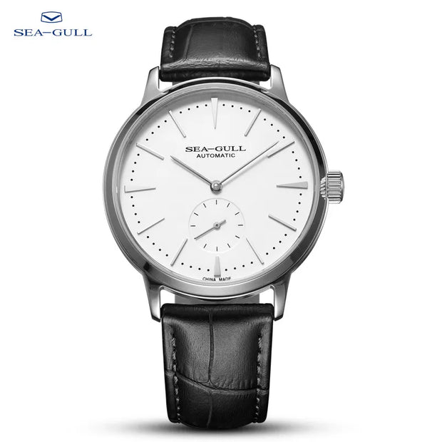 2025 Seagull Business Watch Men's Mechanical Wristwatches 50m Waterproof Leather Valentine Male Watches relogio masculino 6075