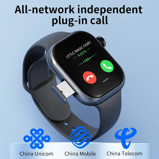 8GB+128GB S10 Cellular Version Smartwatch 4G Android 10.0 180° Rotating Camera 256GB Storage GPS WIFI Global Version Smart Watch