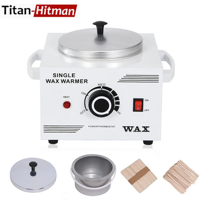 Single Pot Paraffin Heater Professional Electric Wax Heater Hair Removal Dual Parrafin Adjustable Temperature SPA Hair Removal
