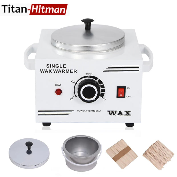 Single Pot Paraffin Heater Professional Electric Wax Heater Hair Removal Dual Parrafin Adjustable Temperature SPA Hair Removal
