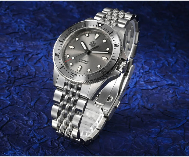 San Martin Original Design 38.8mm Upgrade Diver Watch Sunburst Enamel Dial NH35 Automatic Mechanical Luxury Waterproof 200m Lume