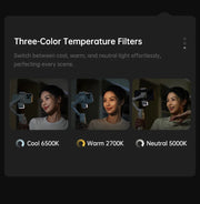 hohem Official V3 Smartphone Stabilizer Ai Face Tracking 3-Axis Phone Gimbal Built-in Selfie Stick Portable iPhone16/Samsung