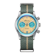 ADDIESDIVE Hot Sale AD2095 Watches For Men Multifunction Chronograph 38mm AR Coating Quartz WristWatches VK64 Waterproof Clock