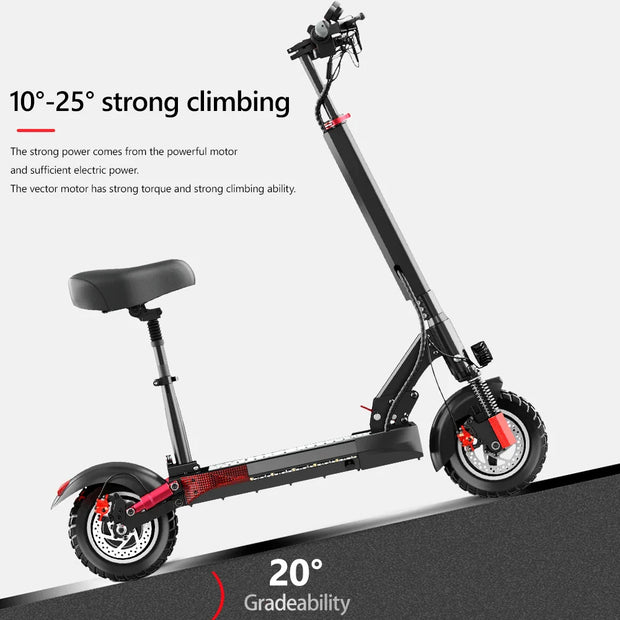 Foldable 800W 48V 10INCH Electric Scooter for Adult, Portable Scooter , European and UK Warehouse