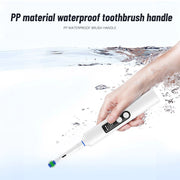 Round head electric toothbrush rotating visual electric toothbrush display automatic rechargeable adult couple men and women gif
