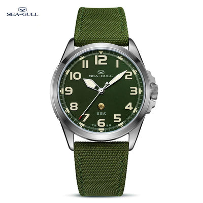 Seagull часы мужс Men's Wristwatch Sports Automatic Mechanical Watch 100m Waterproof  Army Watch Official Original 811.93.6106