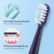Ultrasonic Electric Toothbrush for Adults USB Rechargeable 5 Modes with 4 Toothbrush Heads IPX7 Waterproof Travel Toothbrush