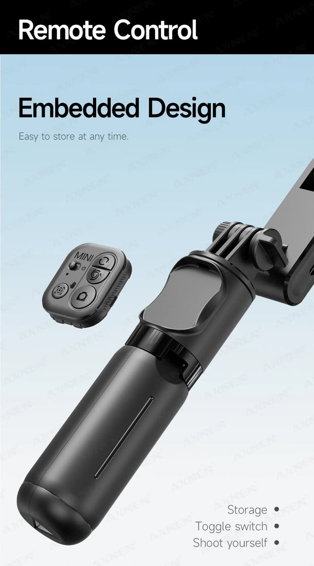 360° AI Handheld Gimbal Mobile Phone Anti-Shake Stabilizer Auto Face Tracking Aluminum Rod With Fill Light Optional Microphone