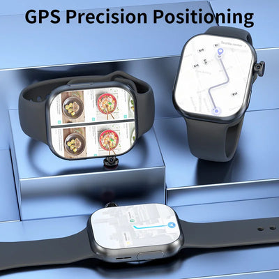 8GB+128GB S10 Cellular Version Smartwatch 4G Android 10.0 180° Rotating Camera 256GB Storage GPS WIFI Global Version Smart Watch