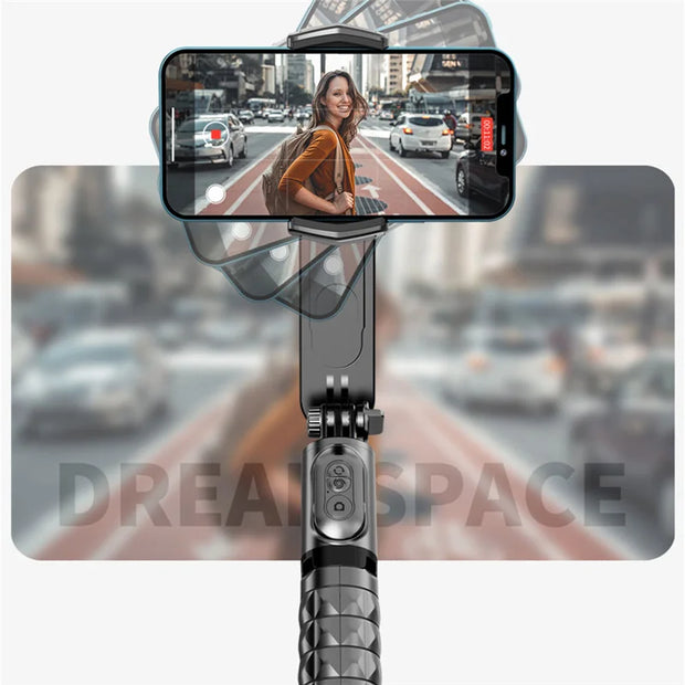 2025 new Q09 Wireless Bluetooth Selfie Stick stand Tripod Handheld Gimbal Stabilizer Monopod Shutter for IOS Android Universal