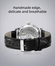 2025 New Seagull Men's Watch Automatic Mechanical Wristwatch Multi-Function Hollow Flywheel Business Simple Watch D819.622