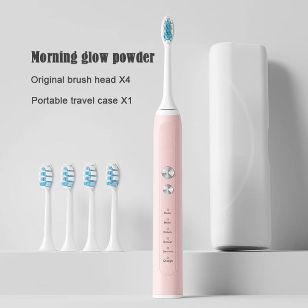 Sonic Electric Toothbrush Adults Electric Toothbrushes with 4 Tooth Brush Replacement Head and 5 Brushing Modes