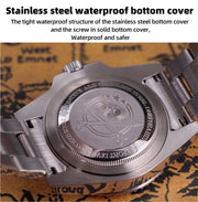 ADDIESDIVE Diving AD2040 Quartz Watches Stainless Steel 200m Waterproof Calendar Display Wristwatch Fashion Super Luminous Watch