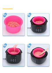 2025 New 500CC Wax Heater Warmer Hair Removal Wax Machine SPA Body Epilator Paraffin Wax Pot Smart LCD Temperature Display