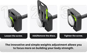 3-in-1 Adjustable Dumbbell Set Free Weight Dumbbells, Kettlebells, and Barbell for Versatile Fitness Training