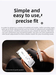 Laifen Laifen's new generation of vibration sweeping electric toothbrush, stainless steel color LFTBO1-S Wave  teeth whitening