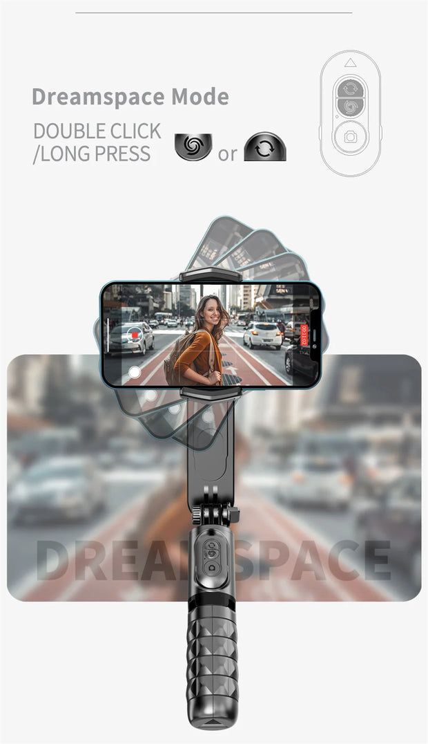 2025 new Q09 Wireless Bluetooth Selfie Stick stand Tripod Handheld Gimbal Stabilizer Monopod Shutter for IOS Android Universal