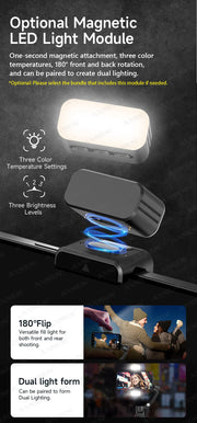 Handheld 3-Axis Gimbal Phone Holder Anti Shake Video Record with Selfie Tripod Stabilizer for Xiaomi iPhone Cellphone Smartphone