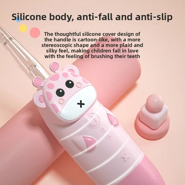 Smart electric toothbrush Sonic electric children's toothbrush 2-12 years old baby DuPont soft hair charging model