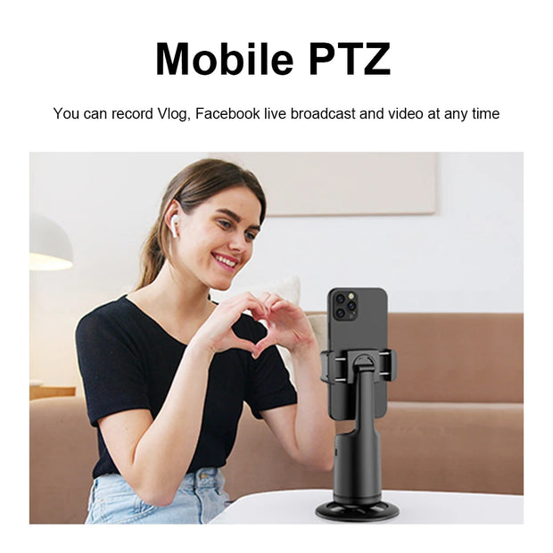 Intelligent Handheld Stabilizer Follow-up 360 Rotation Phone Gimbal Stabilizer Selfie Stick Tripod for Tiktok Live Photography