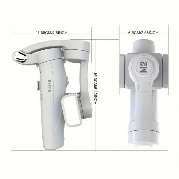 QAML M2 2024 New 360 Rotation Gimbal Stabilizer Selfie Stick Desktop tracking gimbal For Tiktok Smartphone live